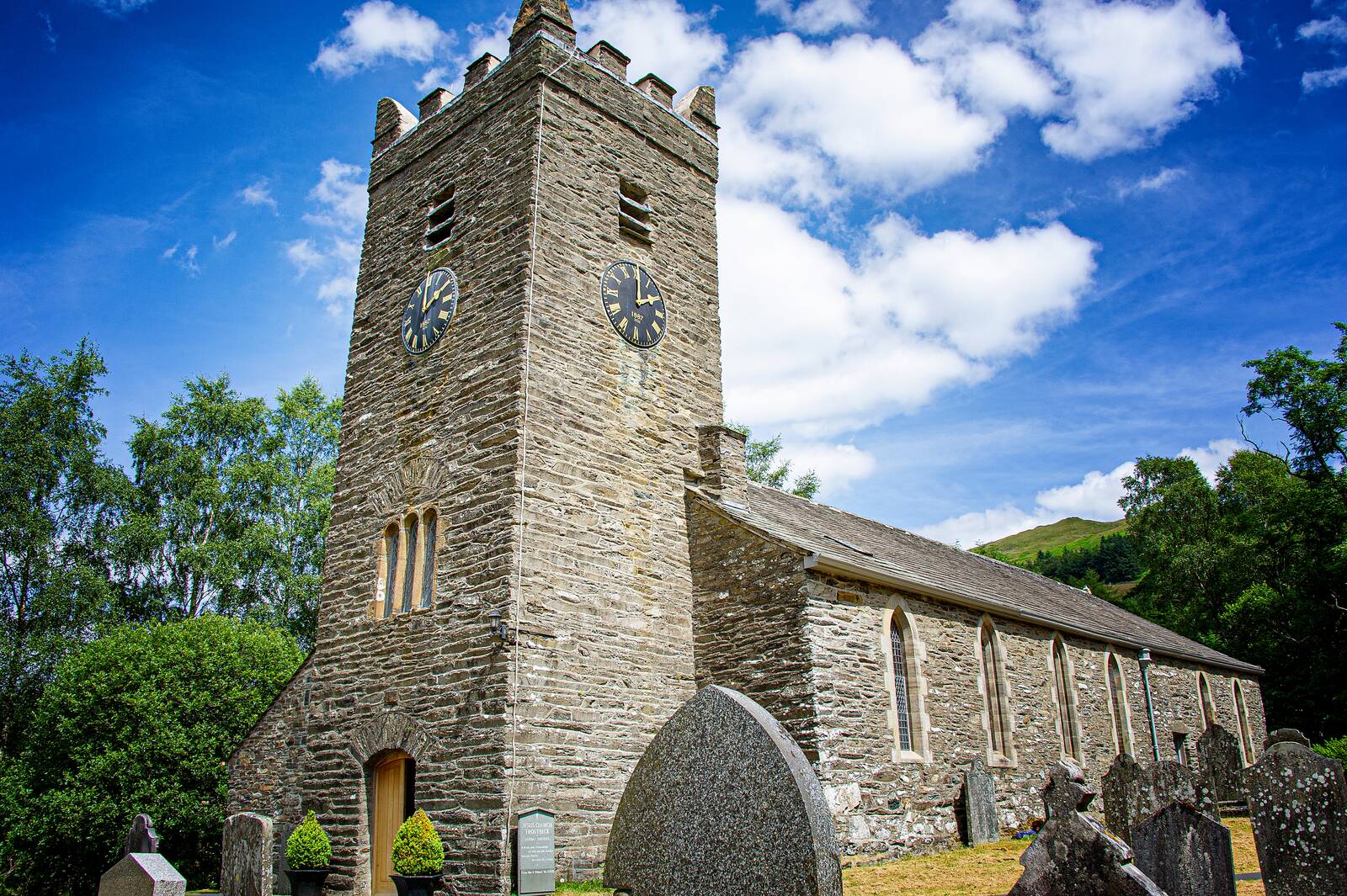 Church tower with clock