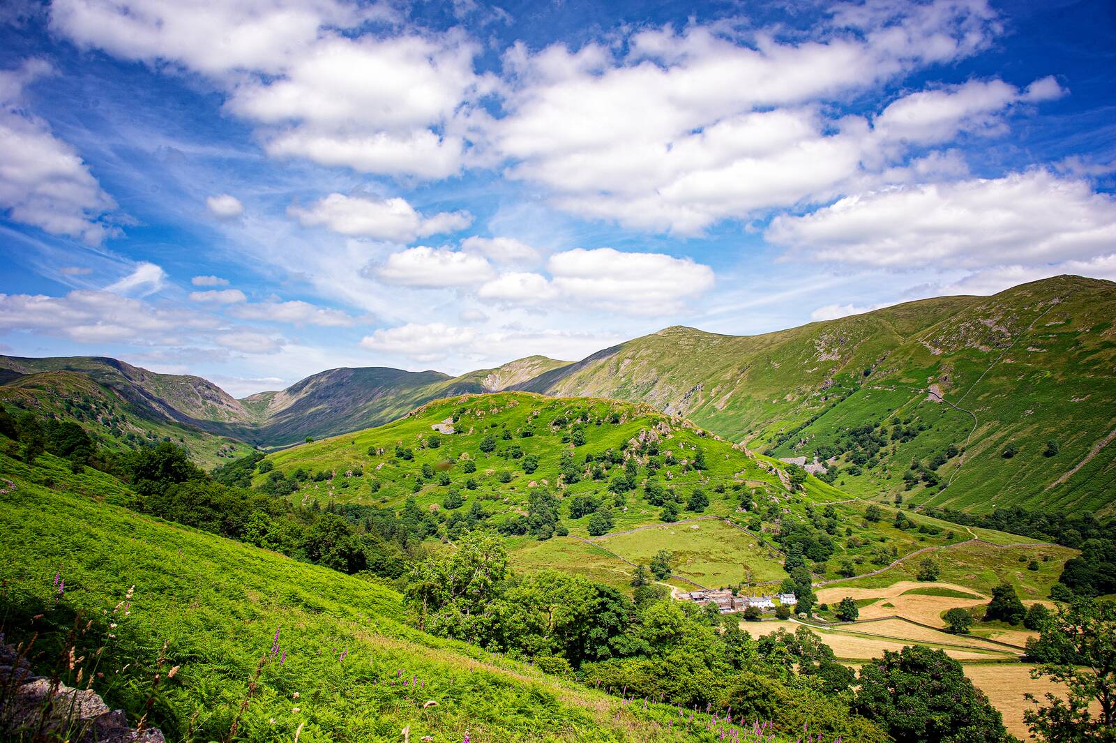 The fells above Ullswater and Martindale