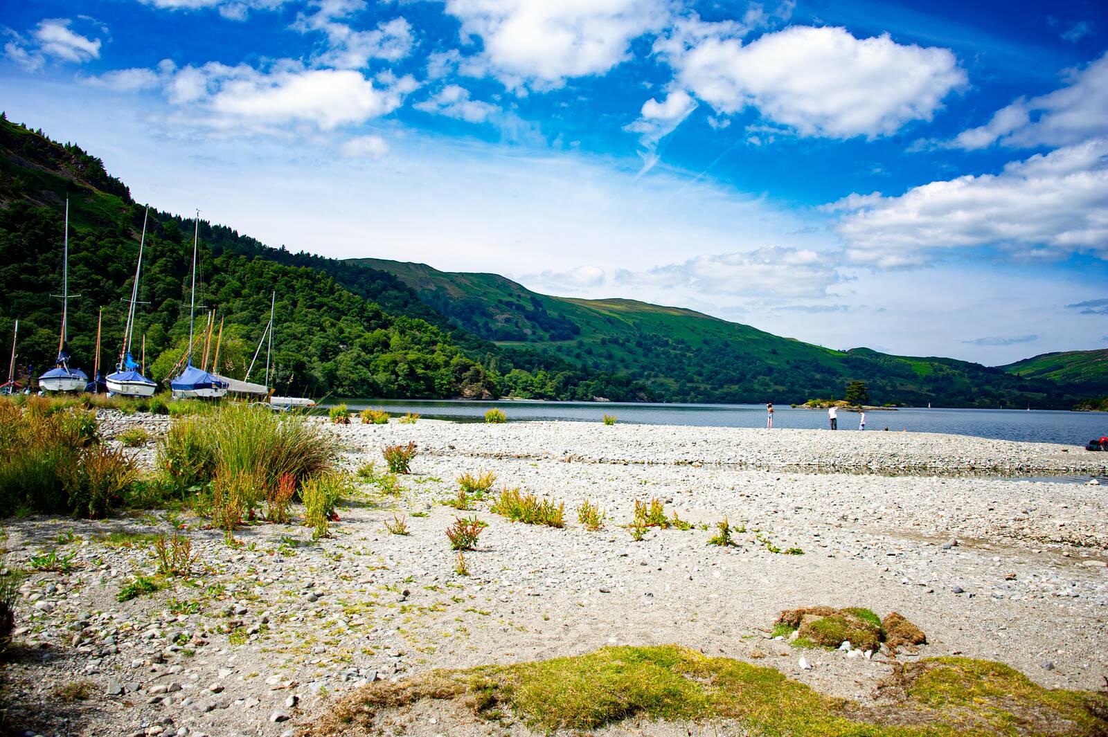 Shingle beach at Ullswater