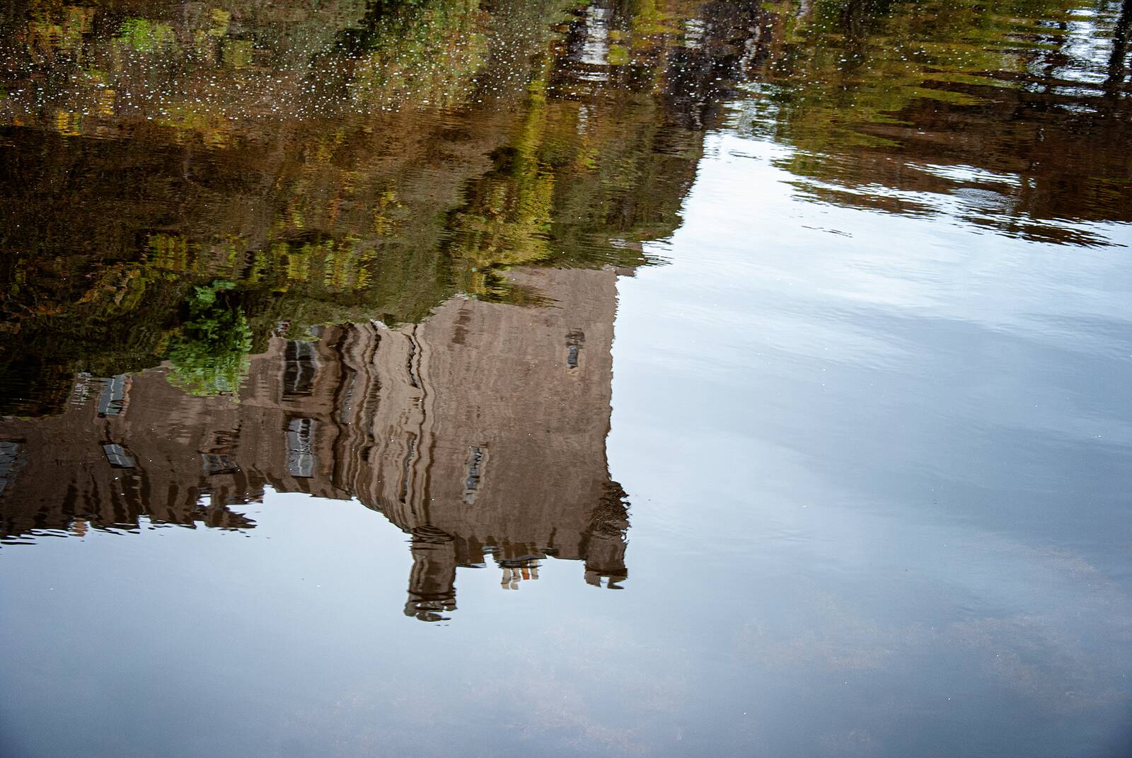 Castle reflection detail